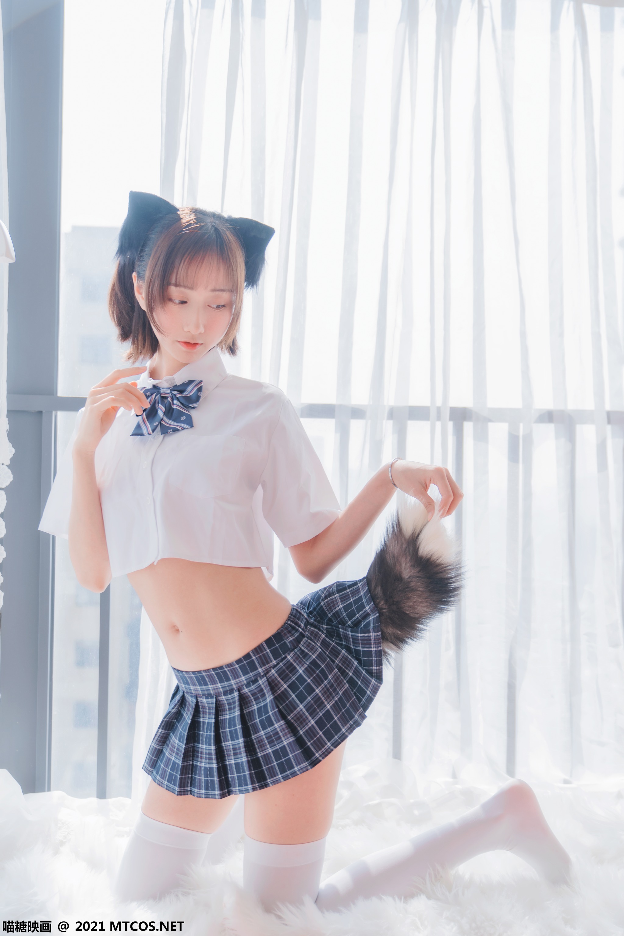 图片[1]-[喵糖映画]VOL.436 猫儿少女[33P]-XikXak